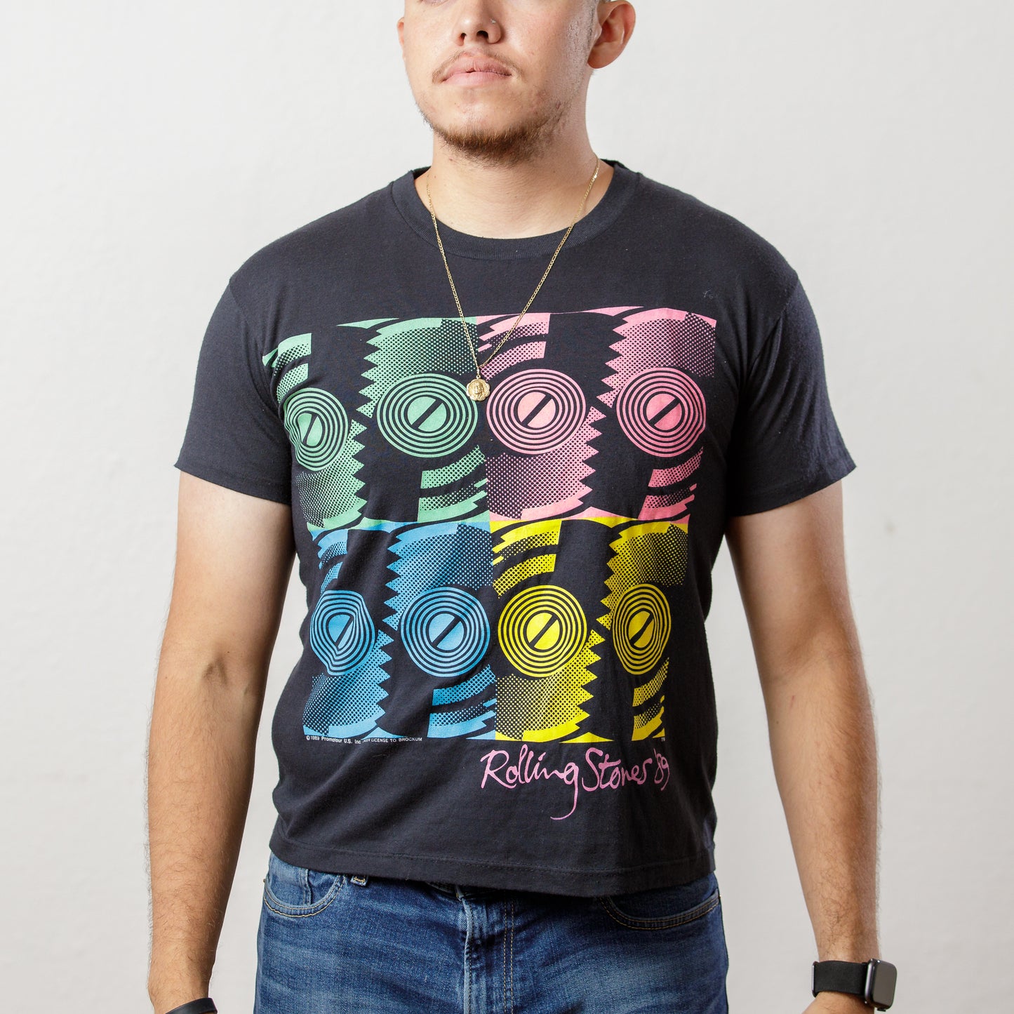 1989 Rolling Stones The North American Tour Tee