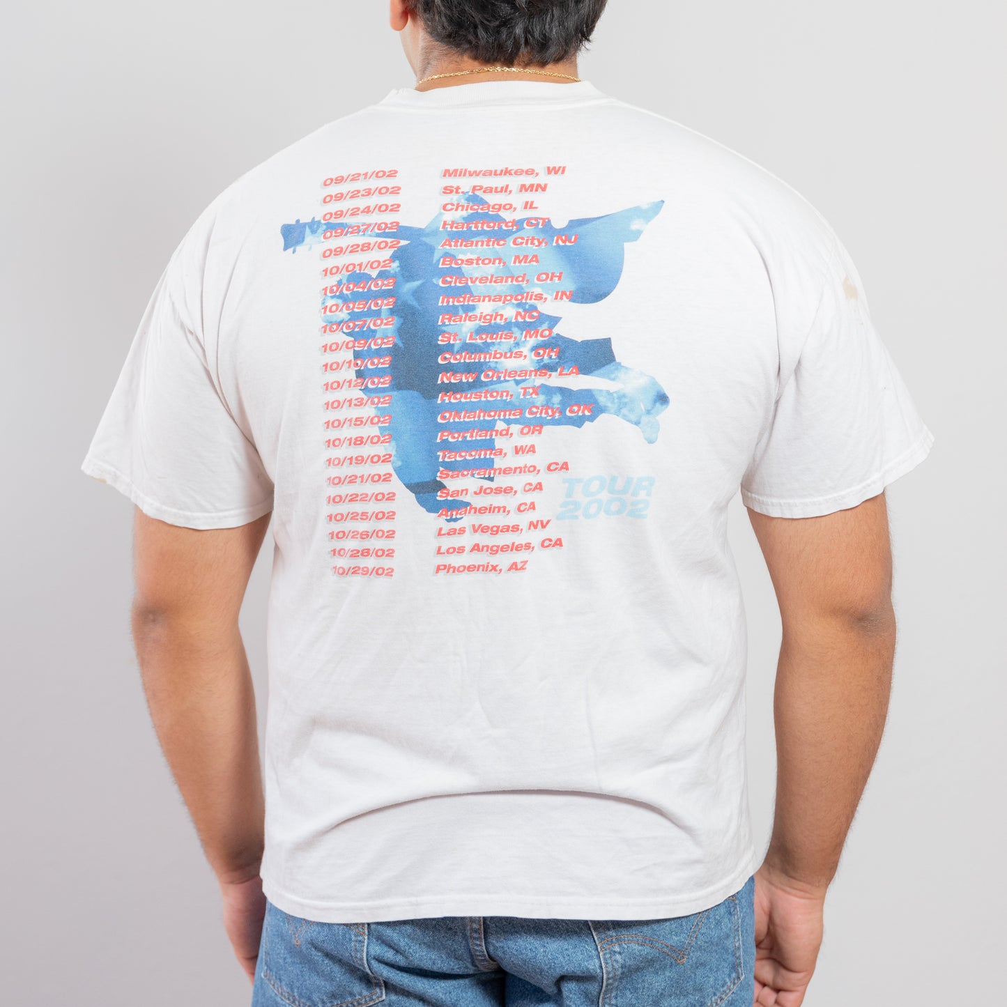 2002 Paul McCartney Back In The US Tour Tee
