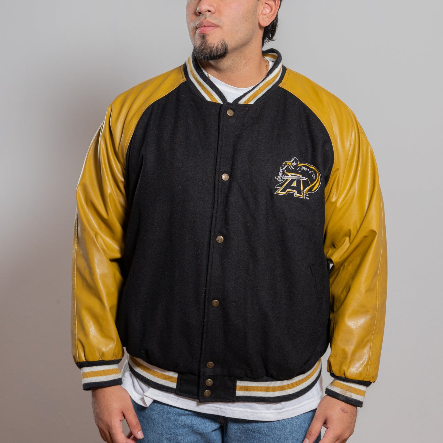 90s Army University Varsity Jacket