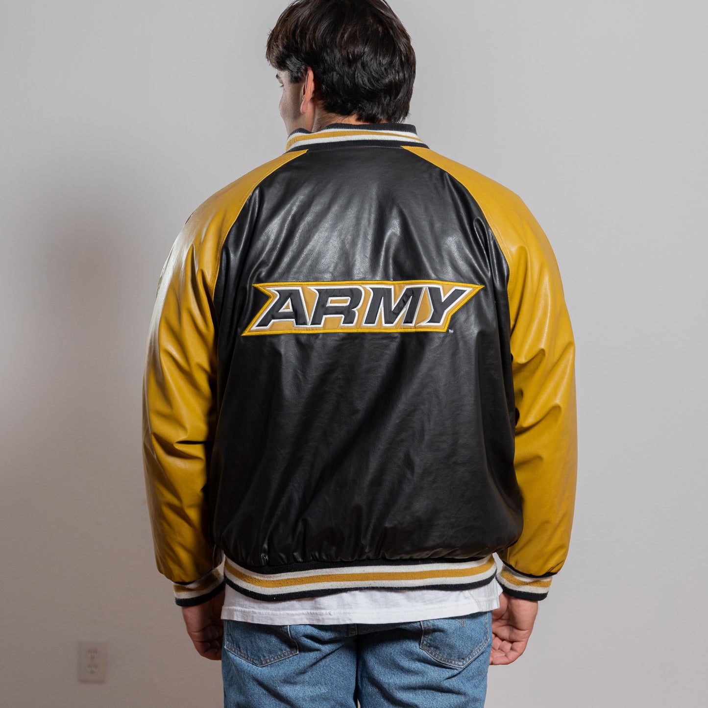 90s Army University Varsity Jacket
