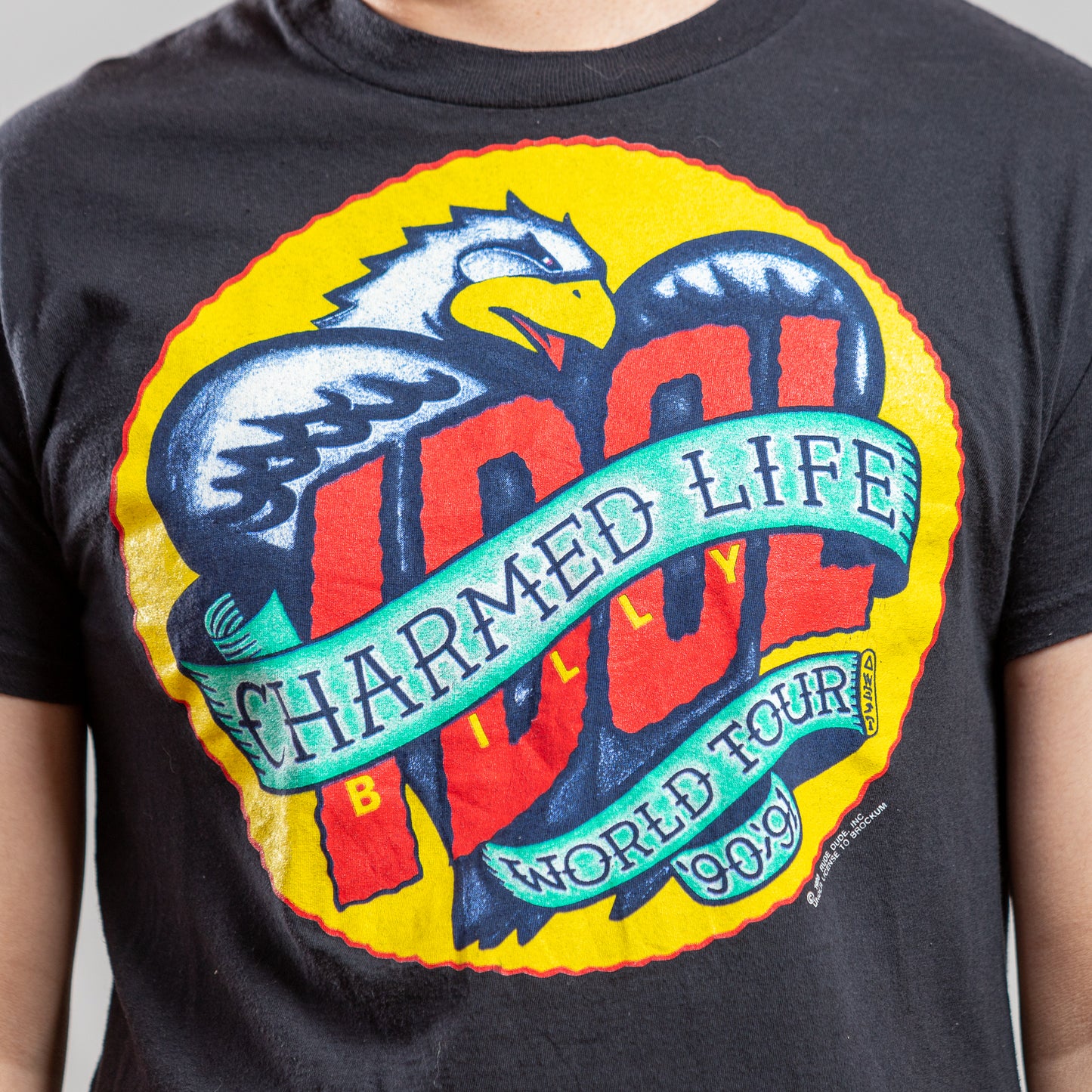 1990 Billy Idol Charmed Life World Tour Tee