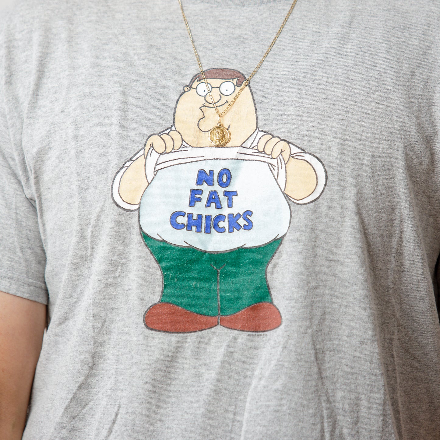 2003 Family Guy No Fat Chicks Tee