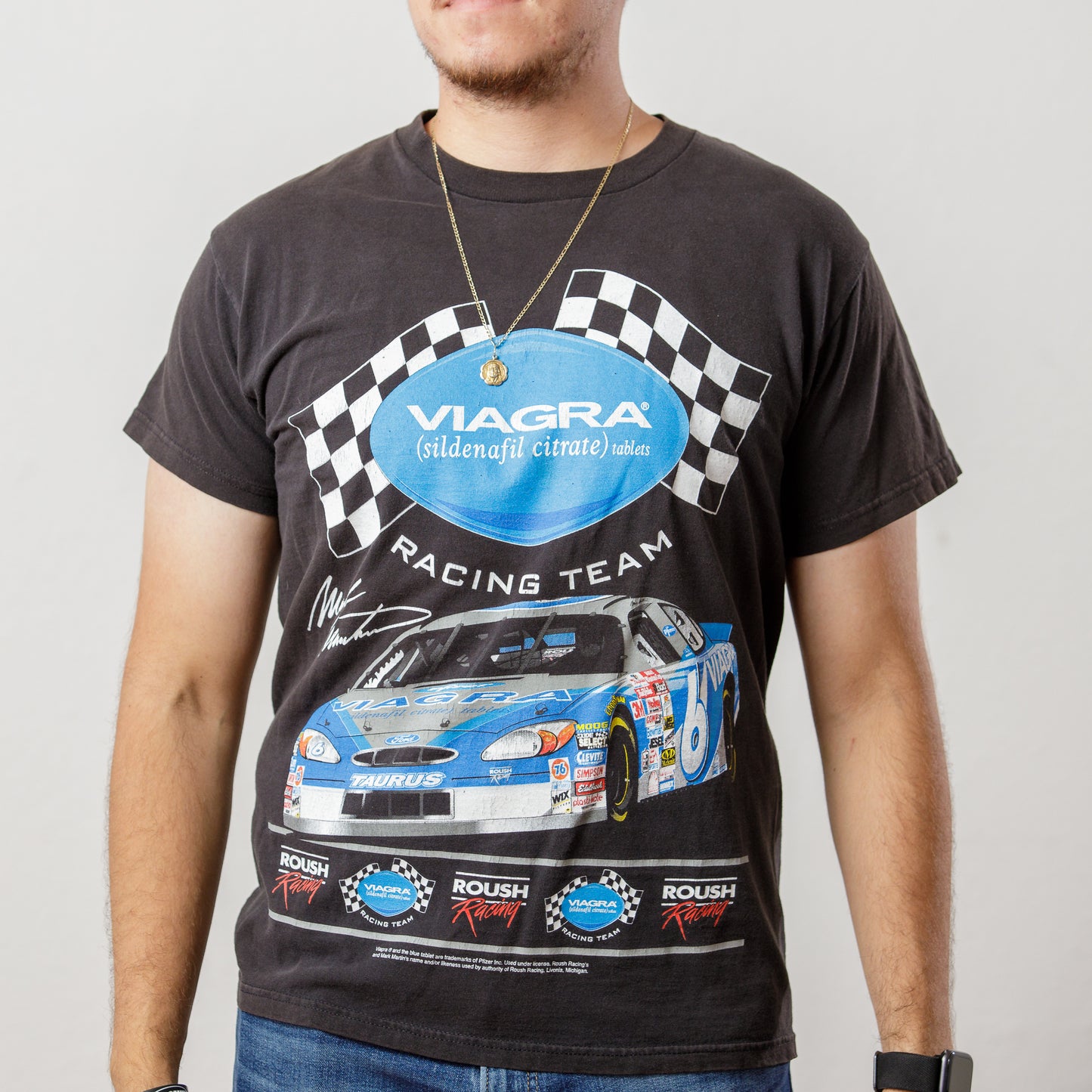 90s Mark Martin Viagra Racing NASCAR Tee