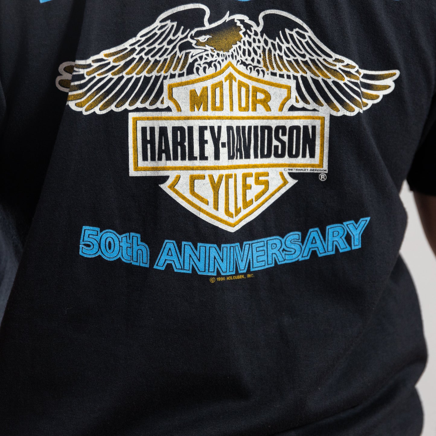1990 Sturgis Black Hills Rally 50th Anniversary Harley Davidson Tee