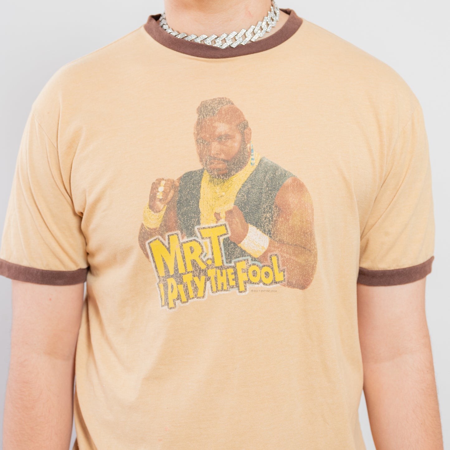 2004 Mr.T I Pity The Fool Ringer Tee