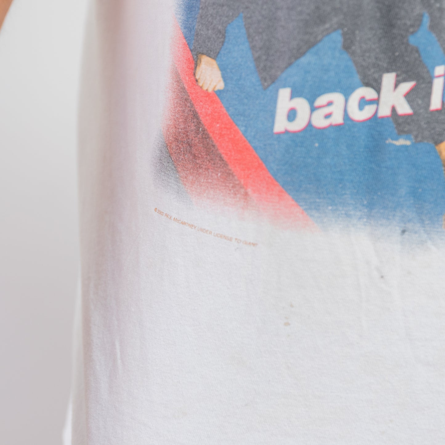 2002 Paul McCartney Back In The US Tour Tee
