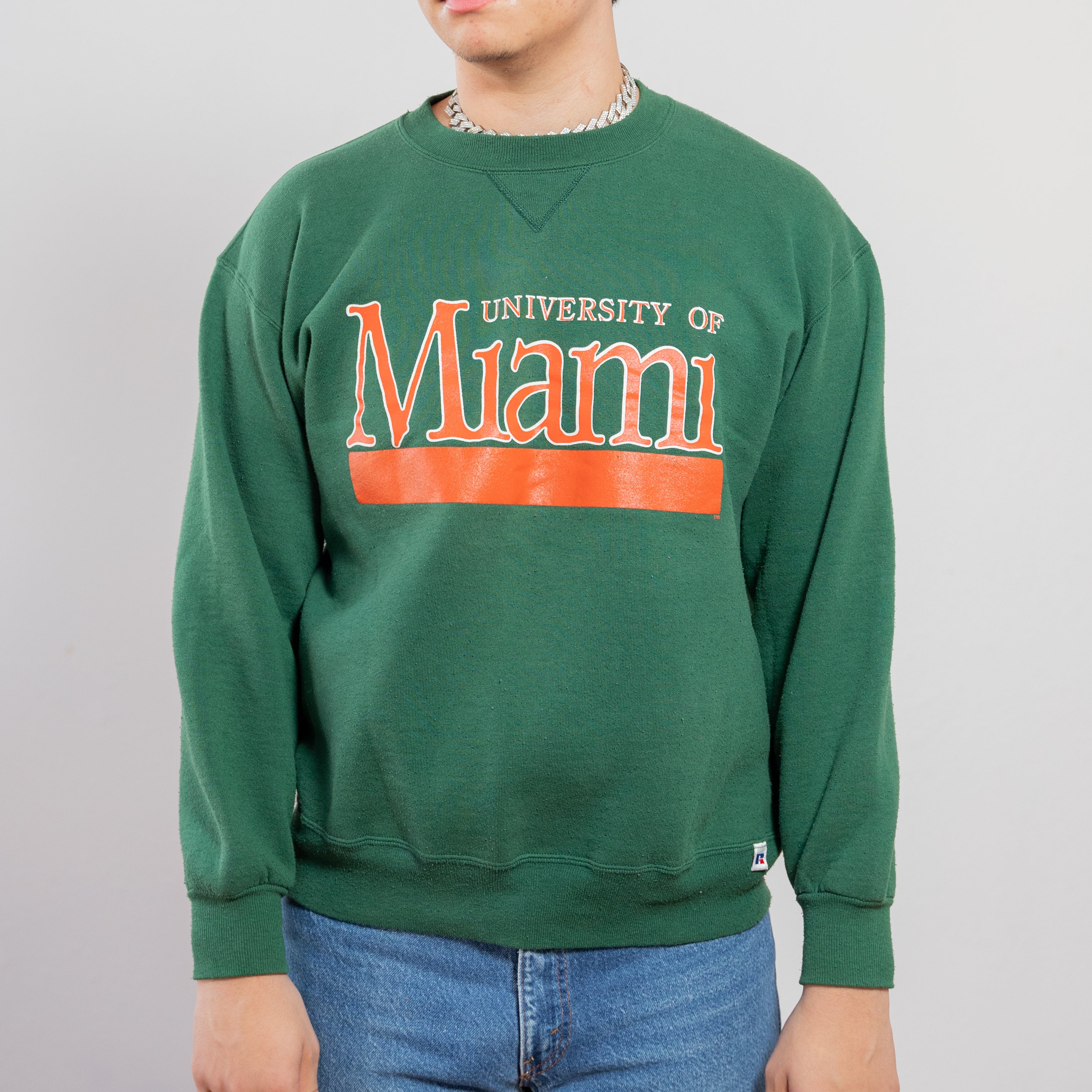 University of miami hot sale vintage sweatshirt