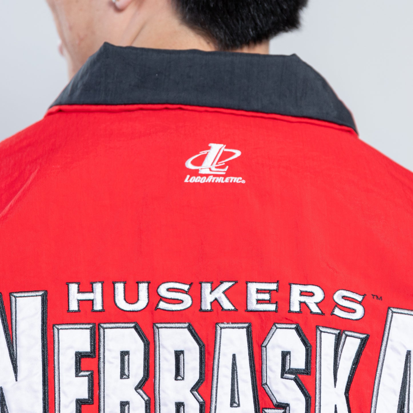 90s Nebraska Huskers Logo Athletic Jacket