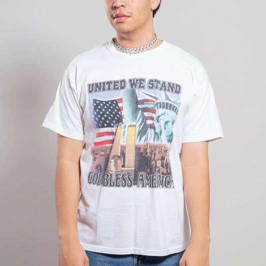 90s United We Stand God Bless America Tee